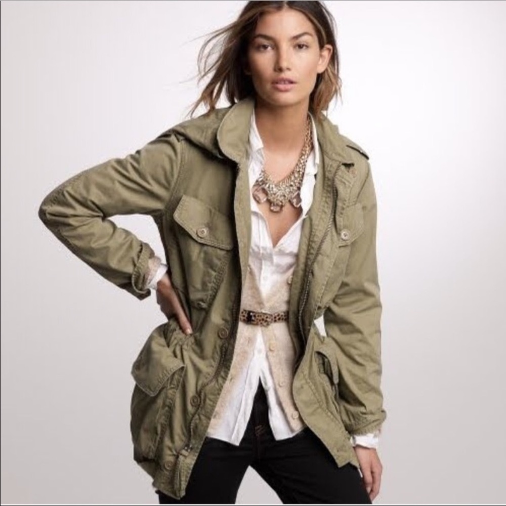 J. Crew • Boyfriend Military Fatigue Jacket